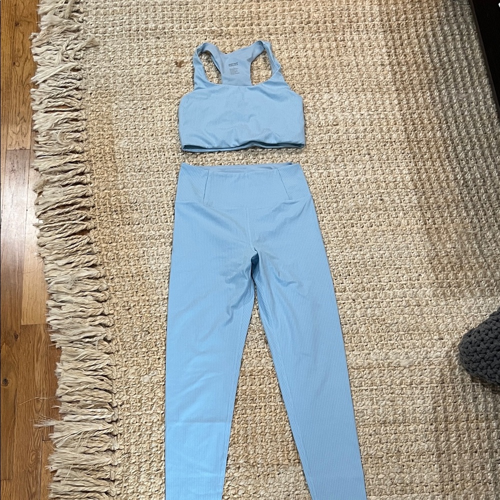Girlfriend Collective Blue Activewear Set